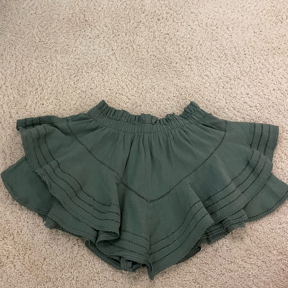 AERIE Rock 'N' Ruffle Palm Green Skort Size XS - Picture 7 of 7
